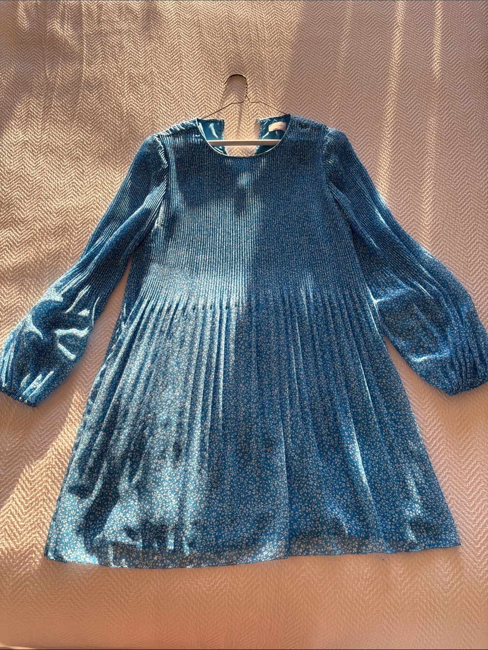 Wilfred daydreamer mini Blue Floral Long-Sleeve dress